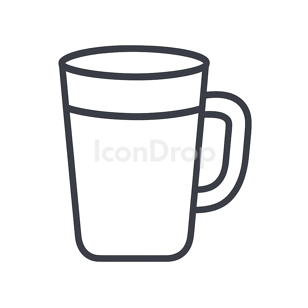 Glass Cup Icon Outline