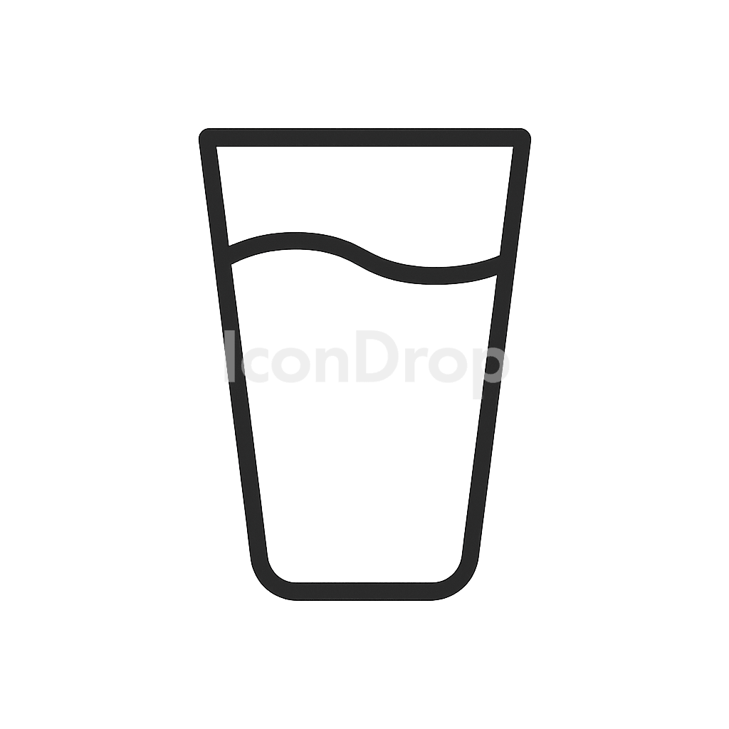 Glass Icon Outline