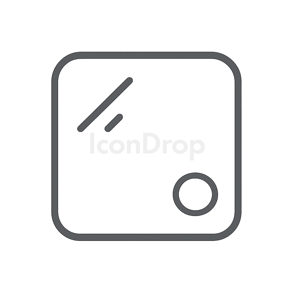 Glass Morphism Icon Outline