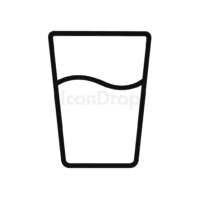 Glass Of Water Icon Outline