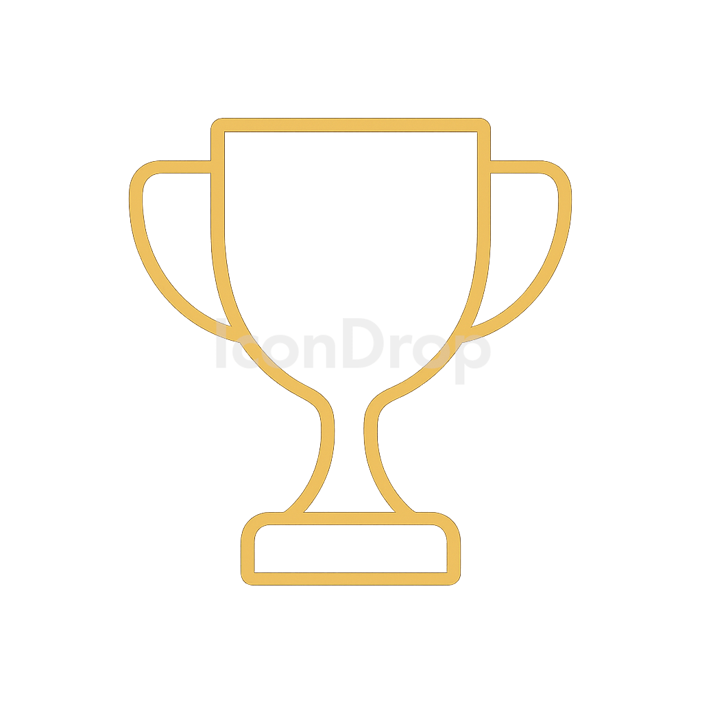 Gold Cup Icon Outline
