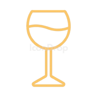 Golden Glass Icon Outline