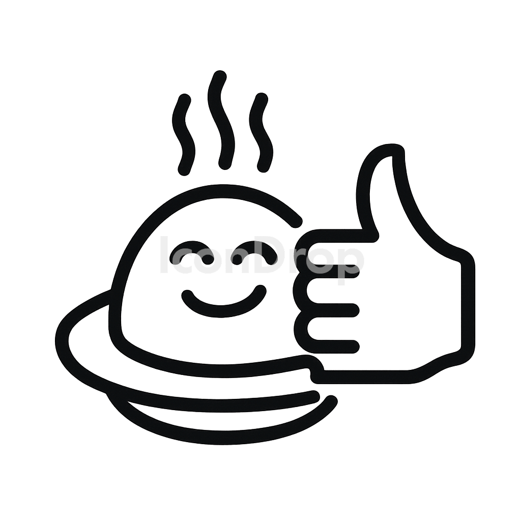 Good Food Icon Outline