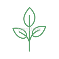 Green Plant Icon Outline