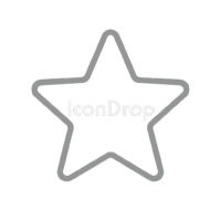Grey Star Icon Outline