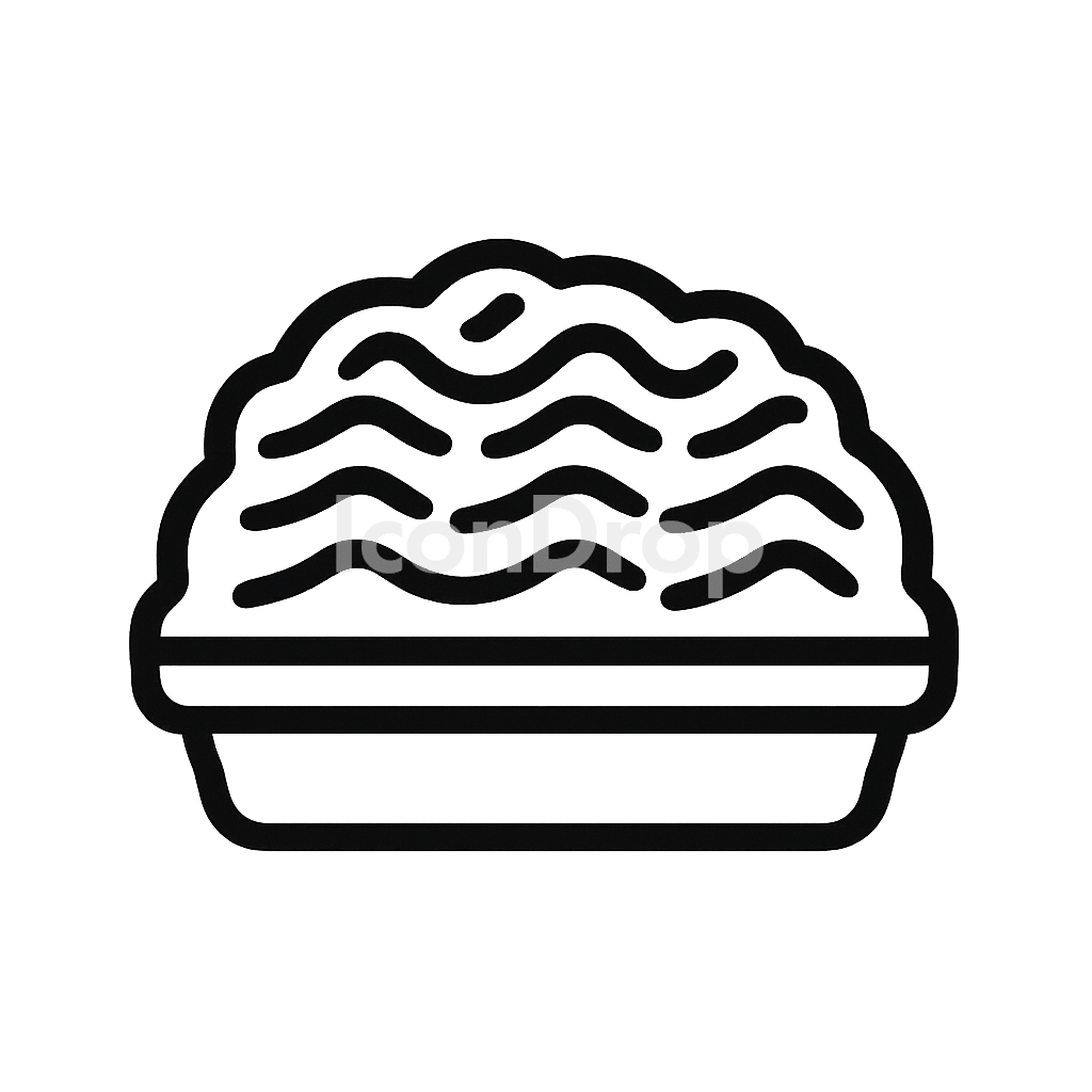 ひき肉のアイコン アウトライン