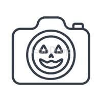 Halloween Camera App Icon Outline