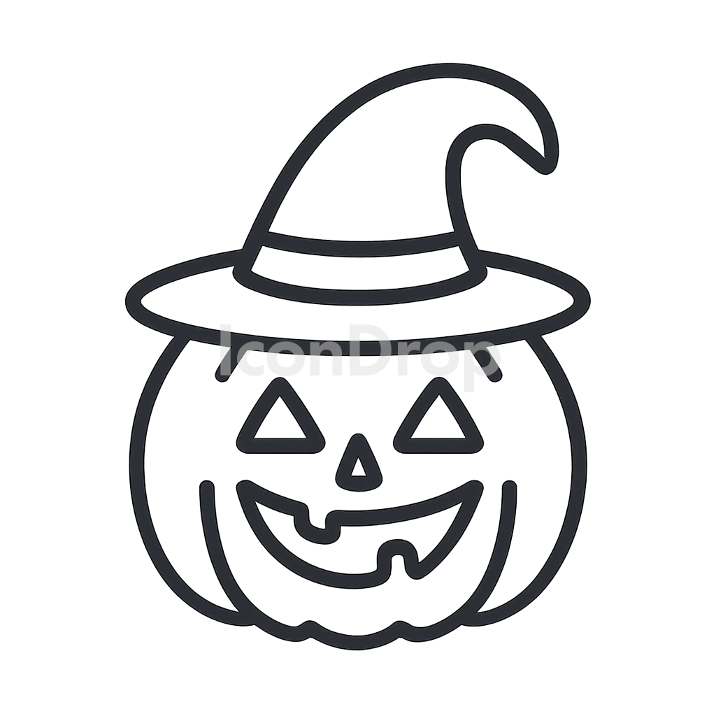 Halloween Icon App Outline
