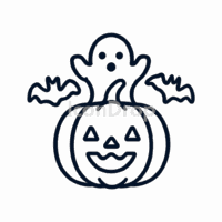 Halloween Icon Cute Outline