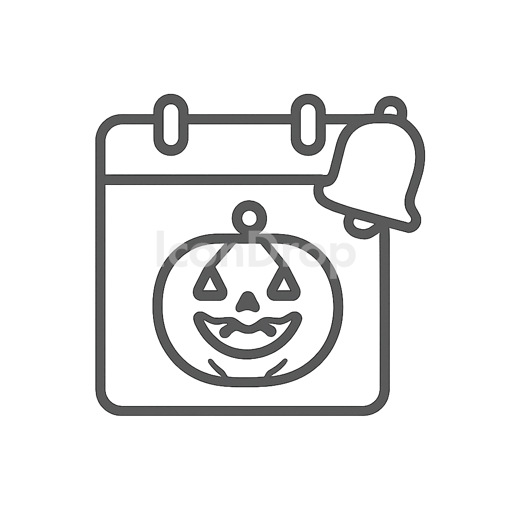 Halloween Reminders Icon Outline