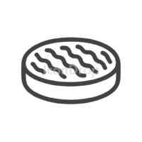 Hamburger Meat Icon Outline