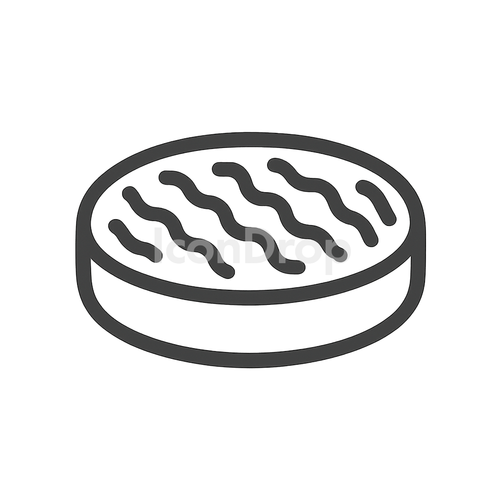 Hamburger Meat Icon Outline