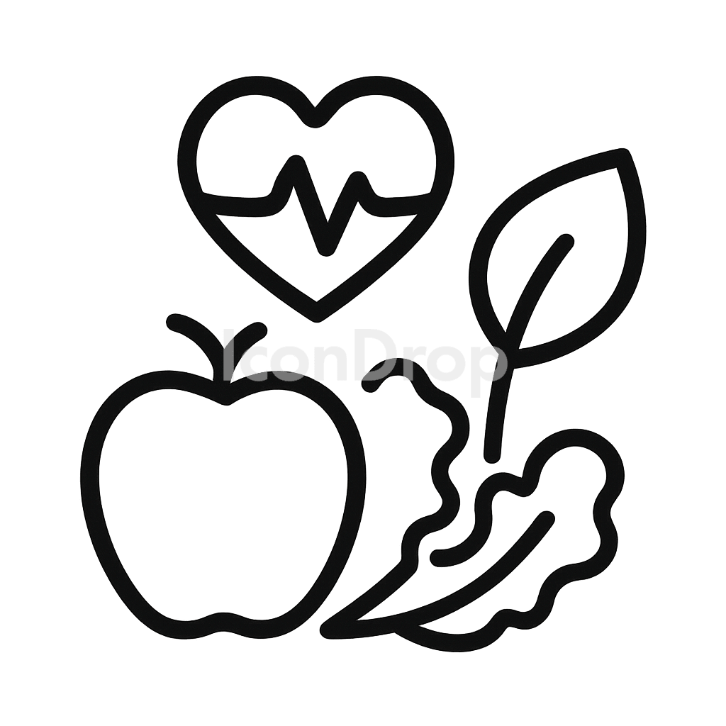 Health Food Icon Outline