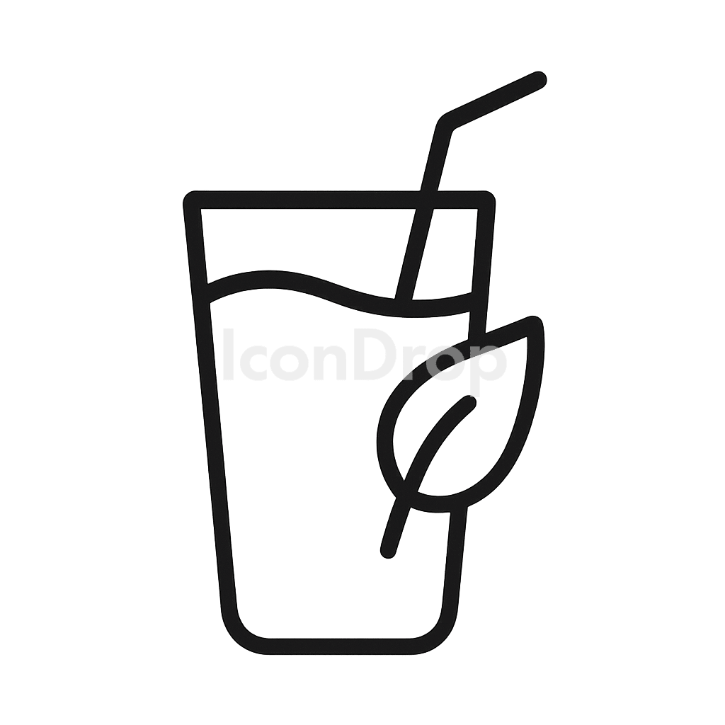 Healthy Drink Icon Outline