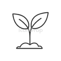 Healthy Plant Icon Outline