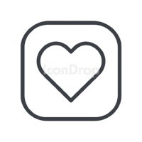 Heart App Icon Outline