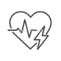 Heart Disease Icon Outline