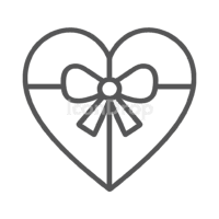 Heart Gift Icon Outline