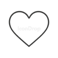 Heart Icon Aesthetic Outline