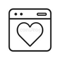 Heart Icon Game Outline