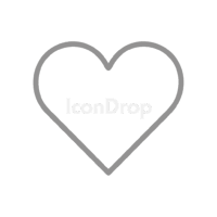 Heart Icon Grey Outline