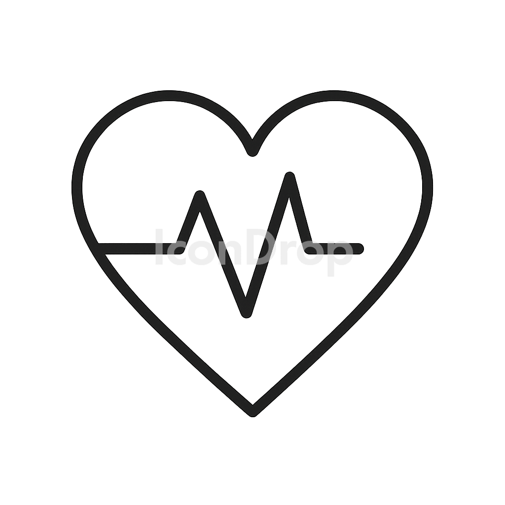 Heart Icon Medical Outline