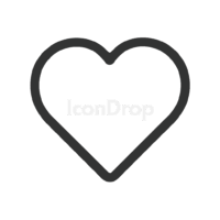 ハートのアイコン（アウトライン）