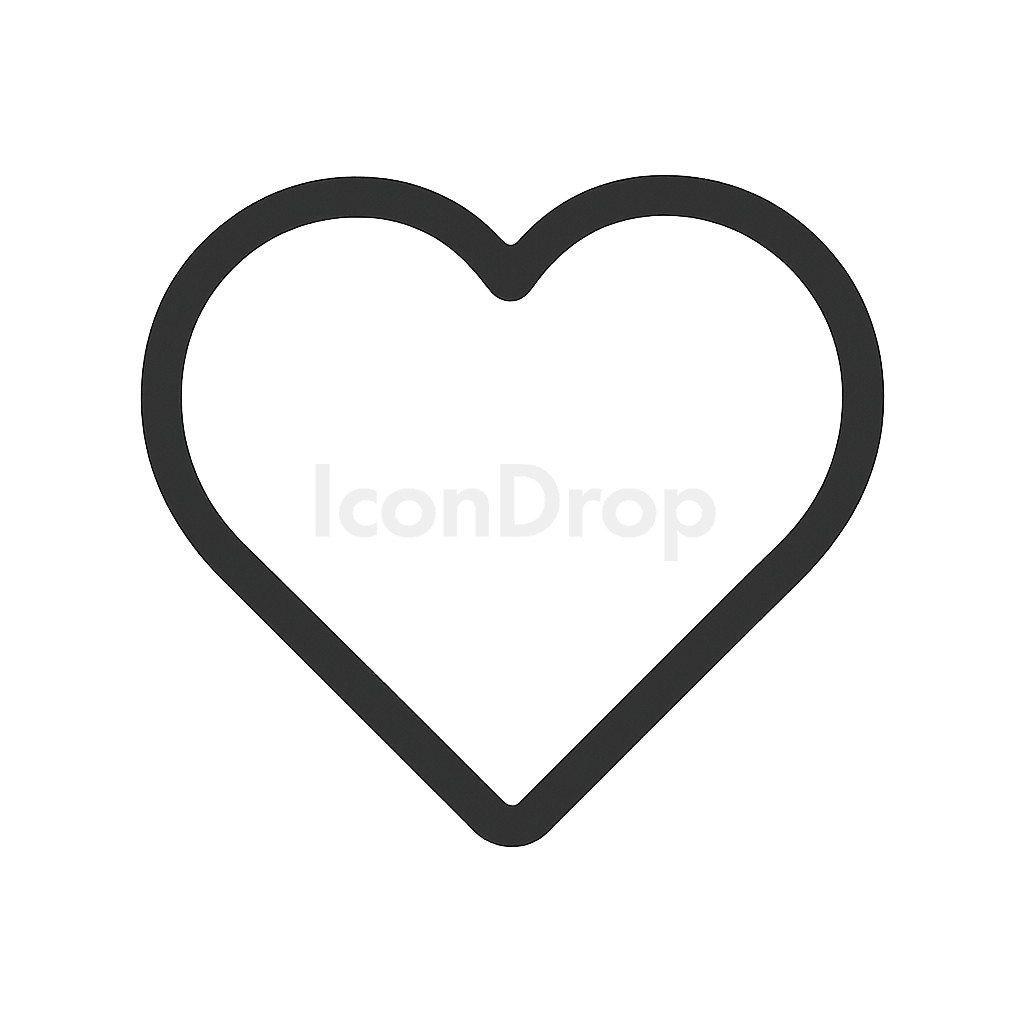 ハートのアイコン アウトライン