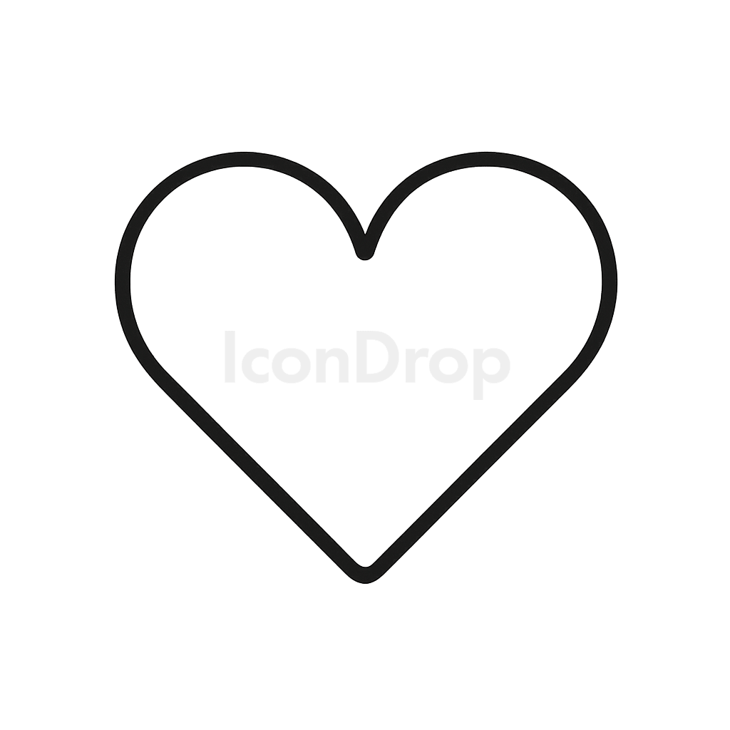 Heart Icon Small Outline