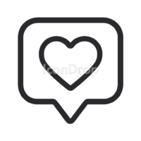Heart Icon Social Media Outline