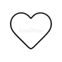 Heart Like Icon Outline