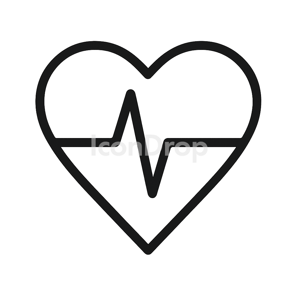 Heartbeat Icon Outline