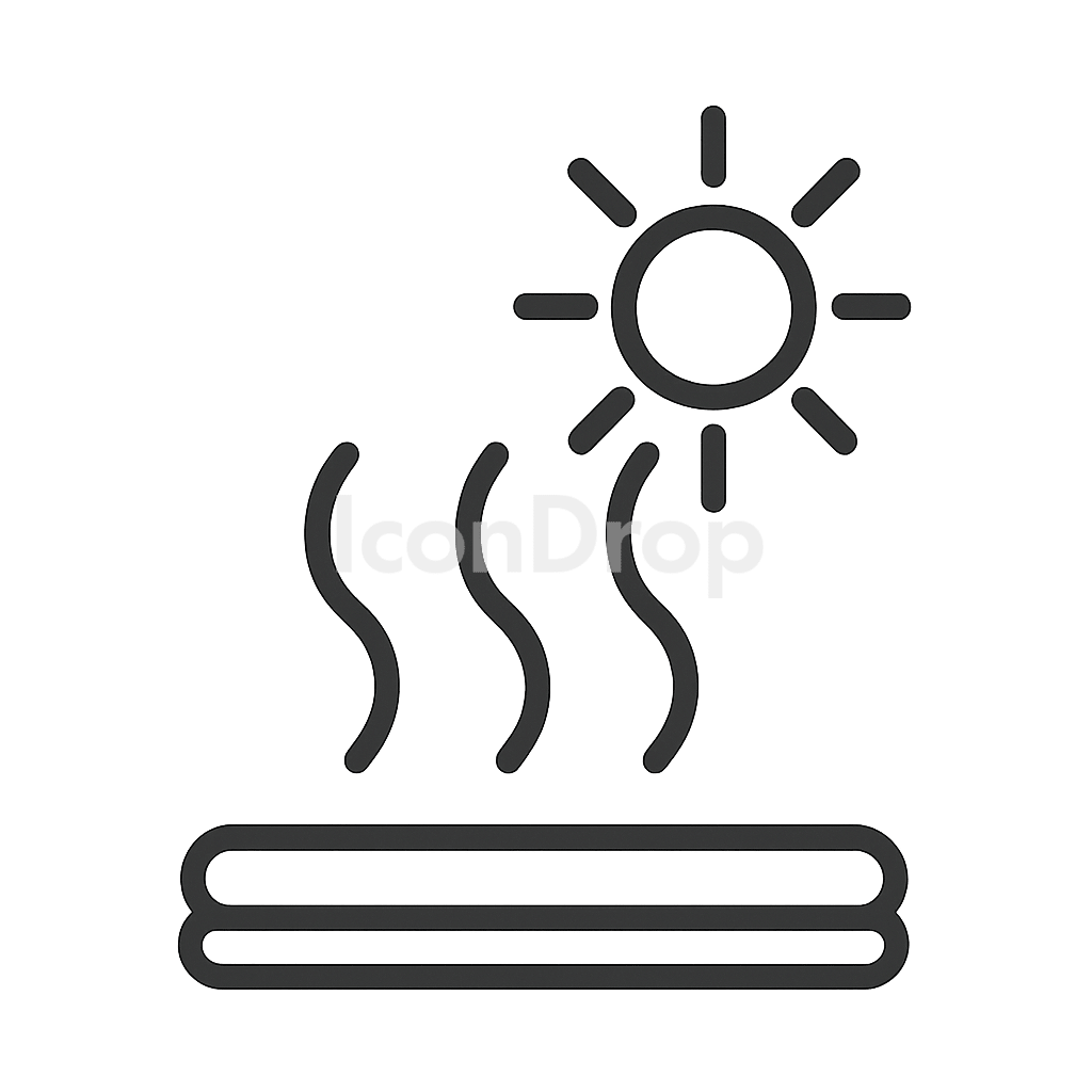 Heat Action Icon Outline