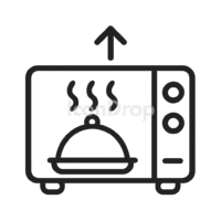 Heat And Eat Icon Outline