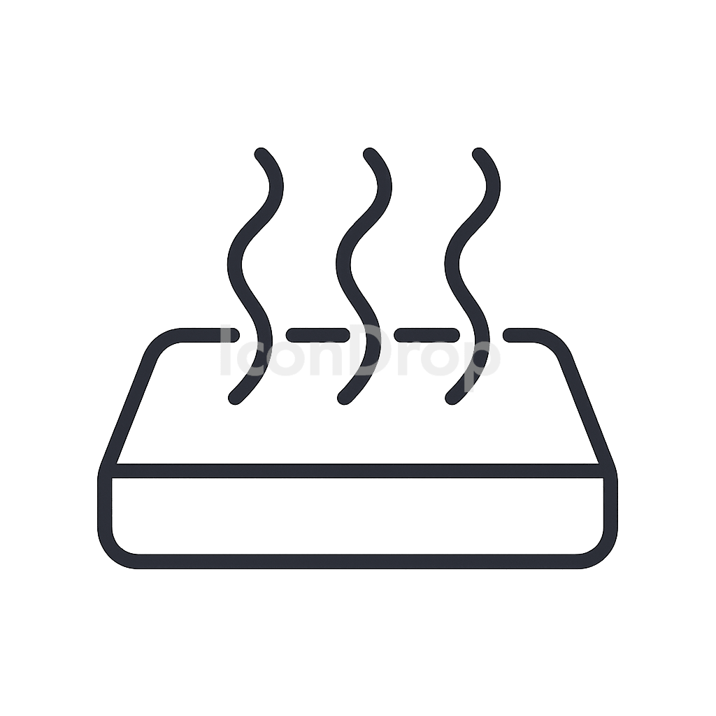 Heat Dissipation Icon Outline