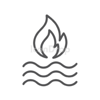 Heat Energy Icon Outline