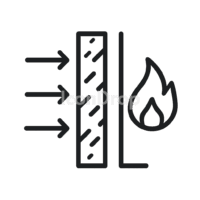 Heat Insulation Icon Outline