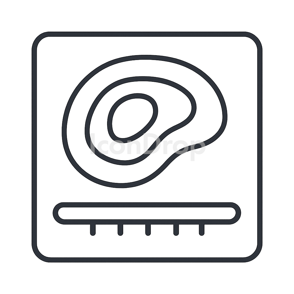 Heat Map Icon Outline