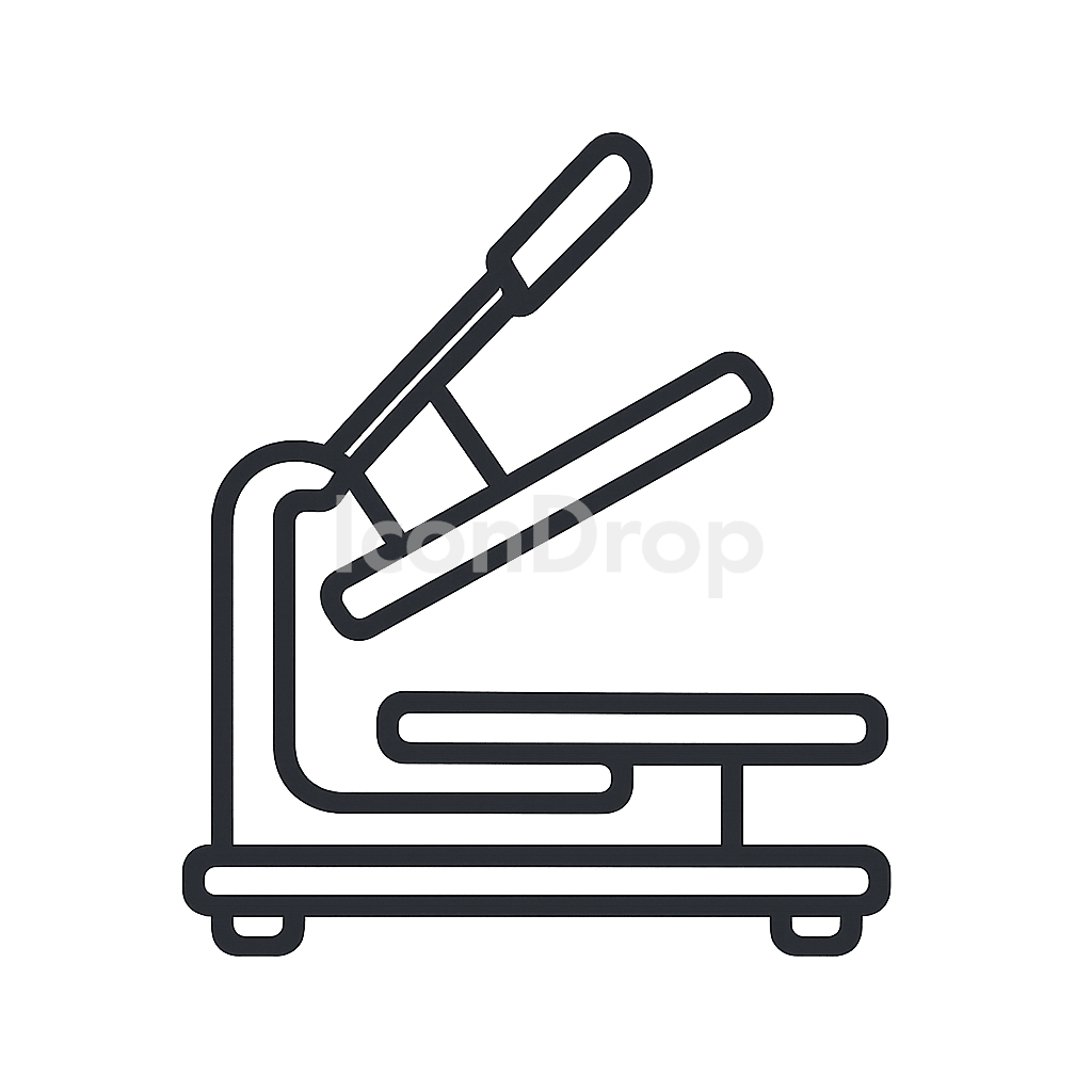 Heat Press Icon Outline