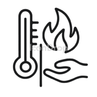 Heat Proof Icon Outline
