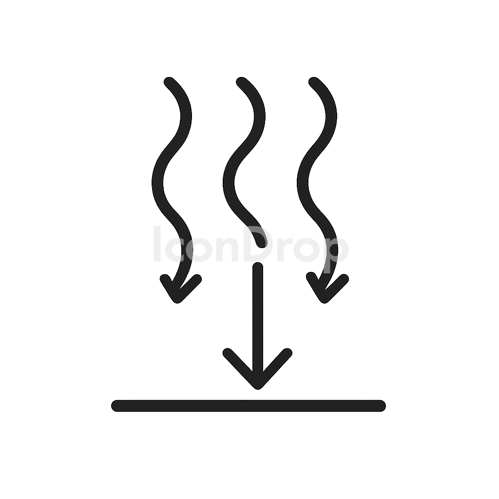Heat Reduction Icon Outline