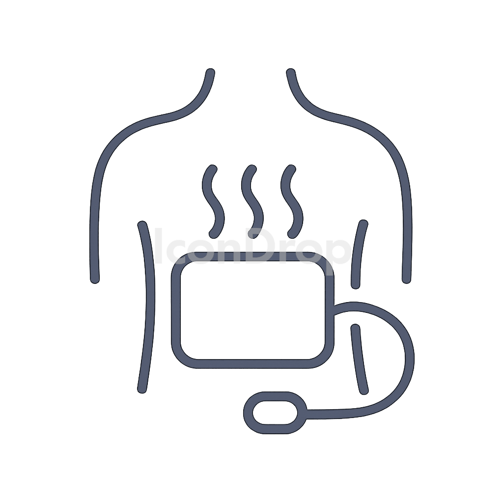 Heat Therapy Icon Outline
