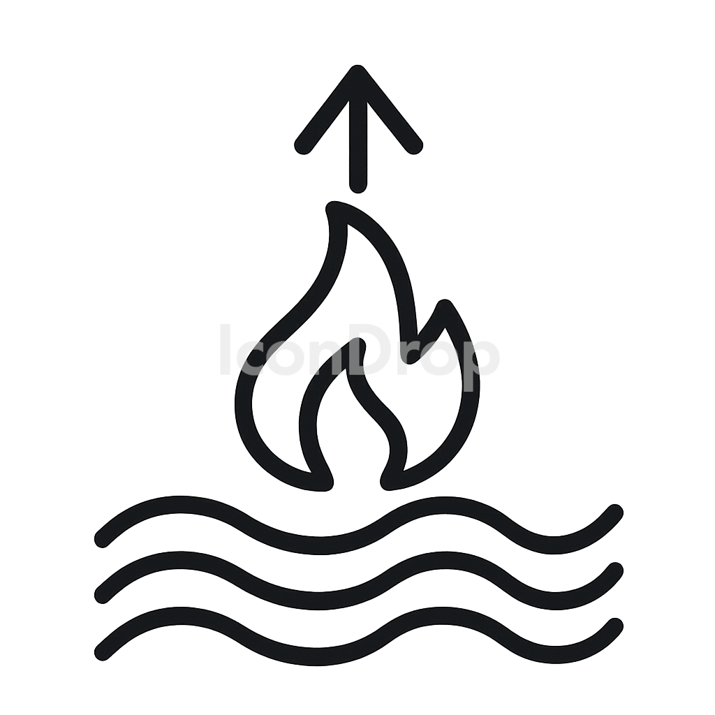 Heat Up Icon Outline