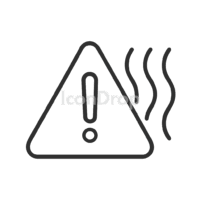 Heat Warning Icon Outline