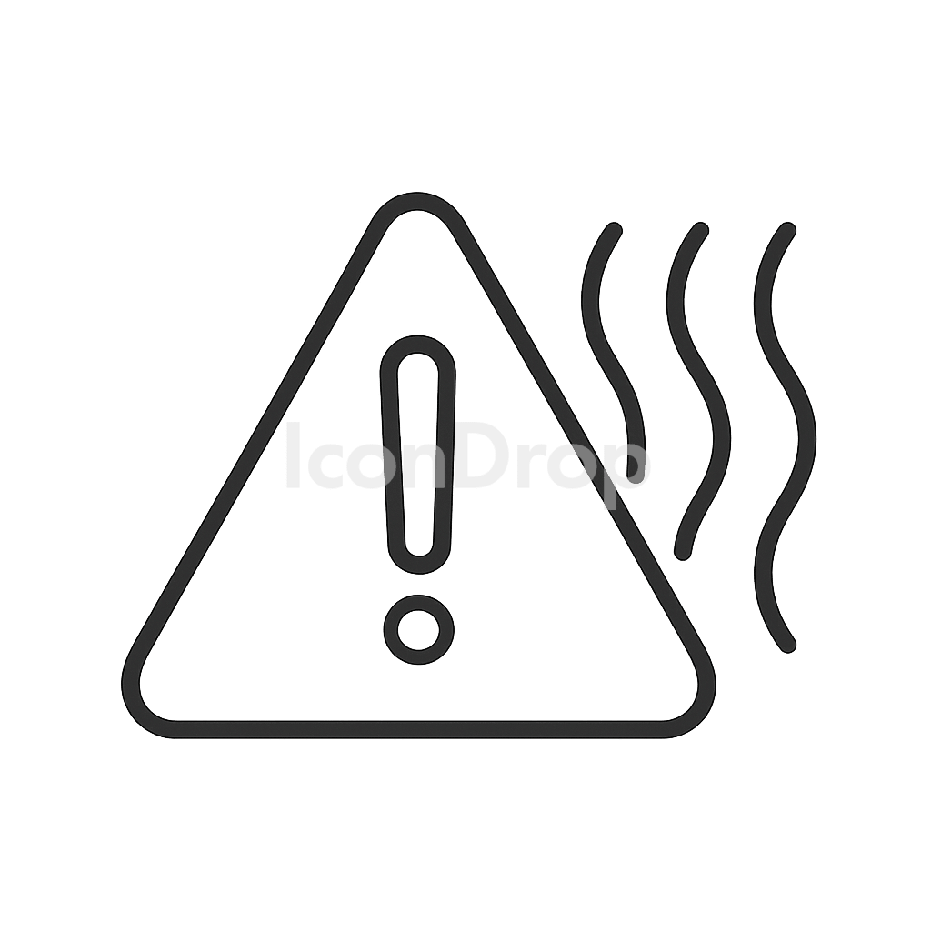 Heat Warning Icon Outline