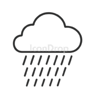 Heavy Rain Icons Outline