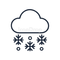 Heavy Snow Icon Outline