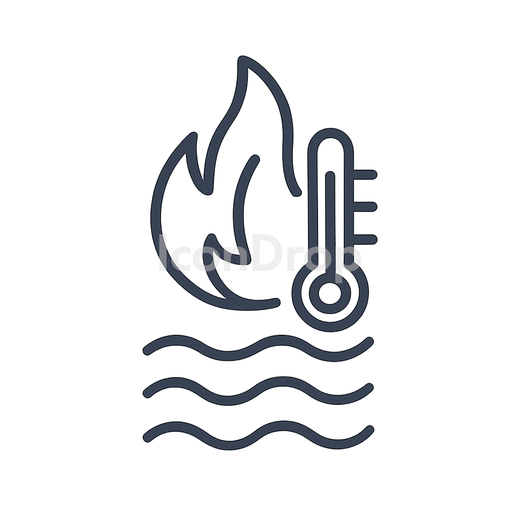 High Heat Icon Outline