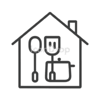 Home And Kitchen Icon Outline