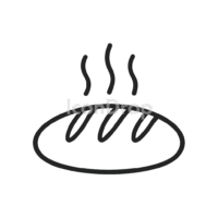 Hot Bread Icon Outline